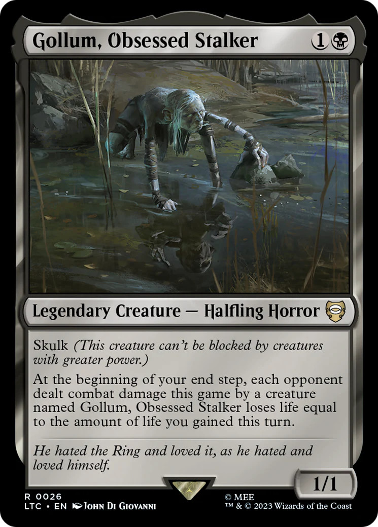 MTG Gollum, Obsessed Stalker [The Lord of the Rings: Tales of Middle-Earth Comma