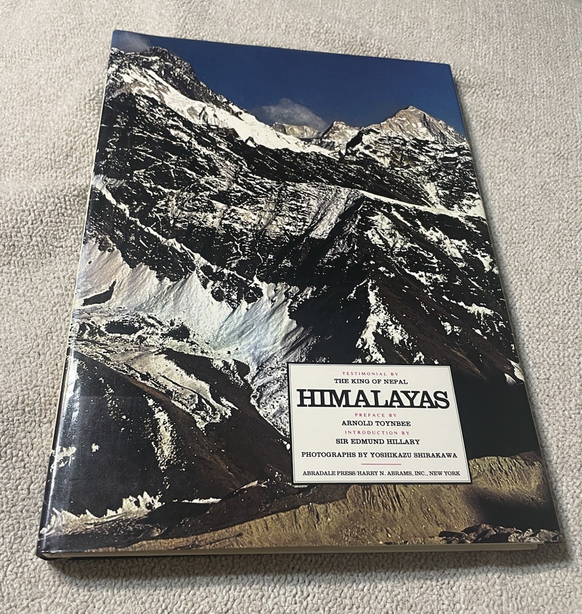  Himalayas Yoshikazu Shirakawa Hardcover Abradale Press 1986 Photo Book Vintage