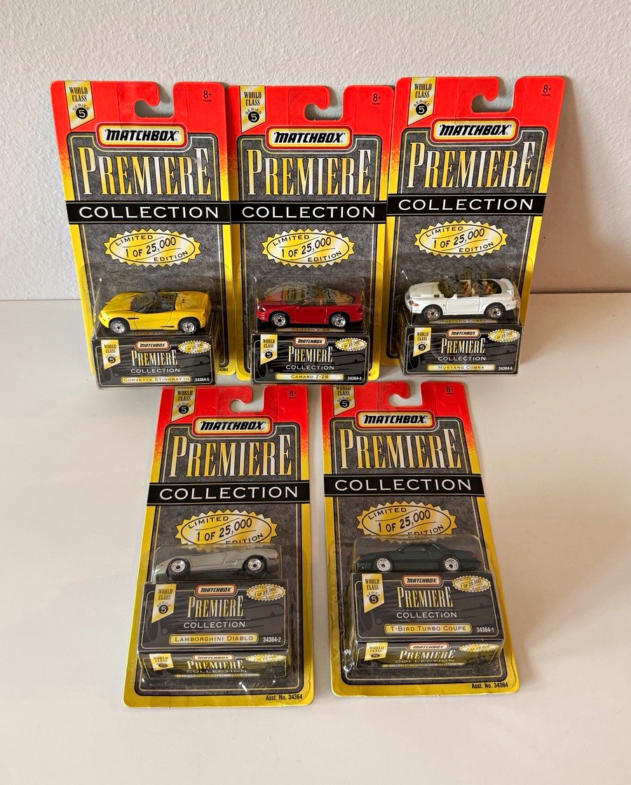 Matchbox Premiere Collection World Class Series 5 Lot of 5 Limited 1 of 25,000