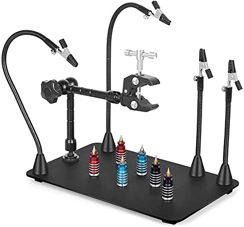 NOEVSBIG Magnetic Helping Hands Soldering Station with Large Heavy Duty Base... NOEVSBIG Magnetic Helping Hands Soldering Station with Large Heavy Duty Base...