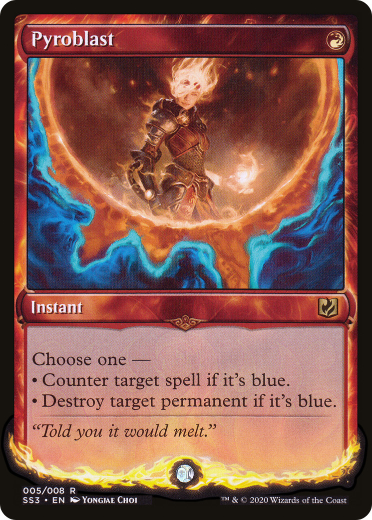 1x Foil Pyroblast - Signature Spellbook: Chandra LP - MTG