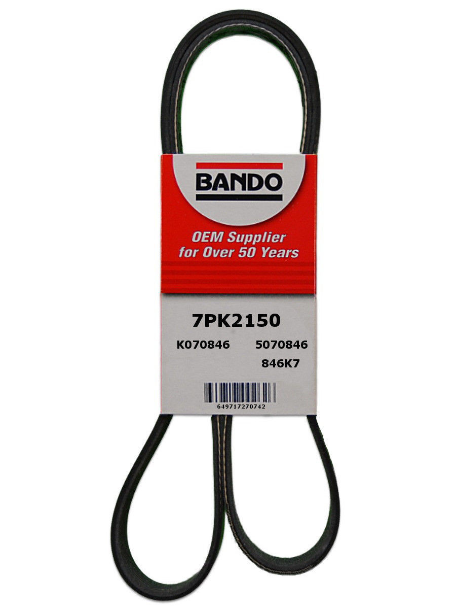 Bando USA 7PK2150 Serpentine Belt Fit TOYOTA 4.0L TUNDRA 11,13-14, FJCRUISER 11