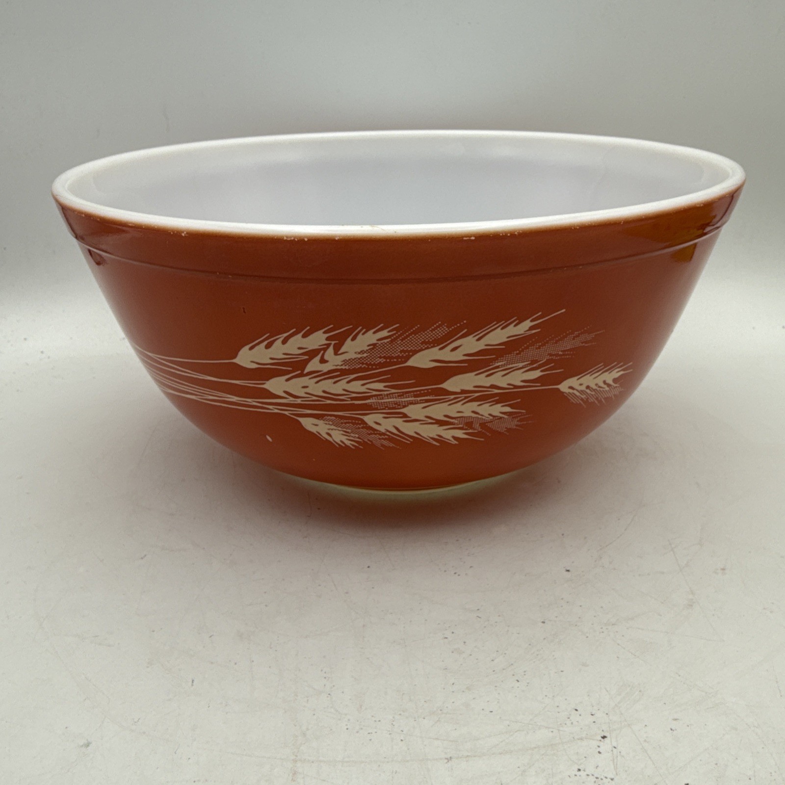 Vintage PYREX Autumn Harvest Wheat Nesting Mixing Bowl  403  2.5 Qt. 