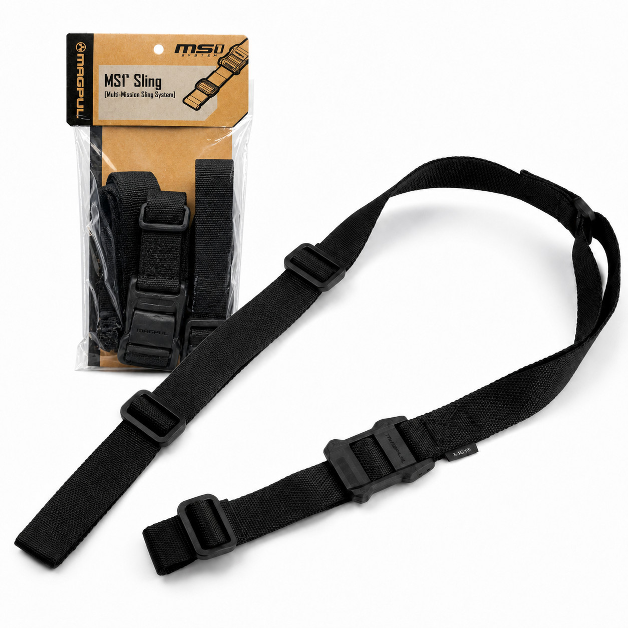 Magpul MS1 Two Point Sling Quick Adjust Black MAG513-BLK 1.25\