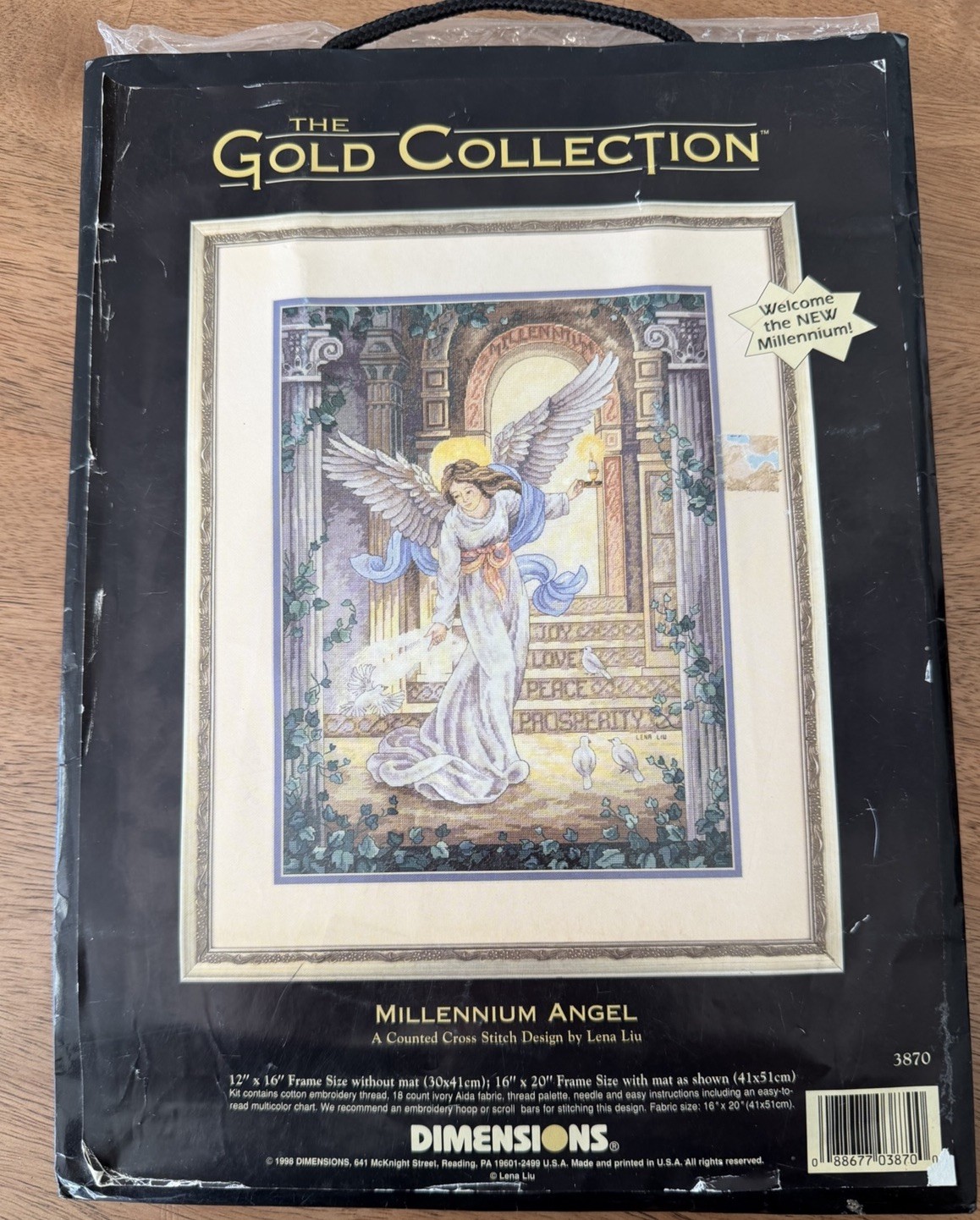 Dimensions Gold Millennium Angel Counted Cross Stitch Kit #3870 Lena Liu Sealed Dimensions Gold Millennium Angel Counted Cross Stitch Kit #3870 Lena Liu Sealed