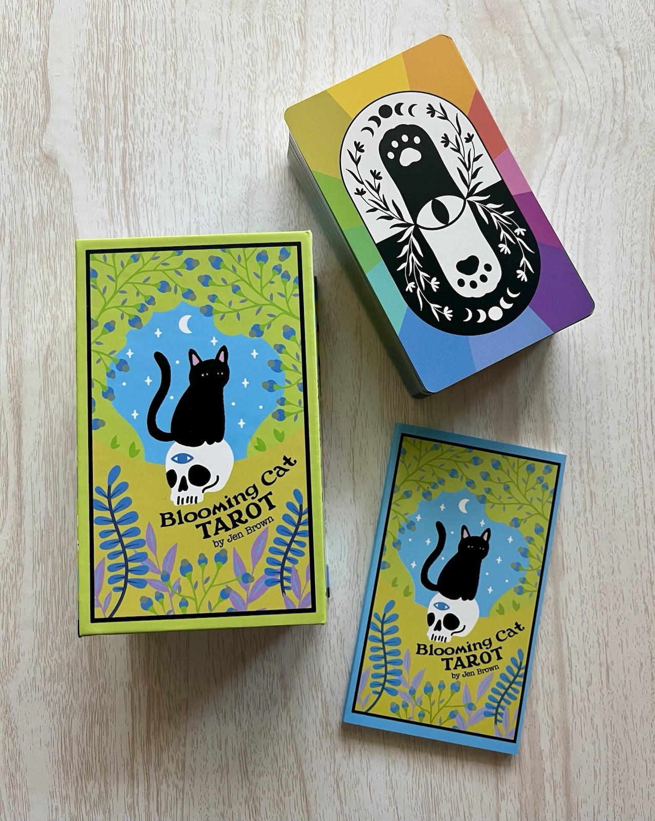 SALE Cute Cat Tarot Deck, AUTHENTIC Blooming Cat Pastel Tarot Deck, NEW 90 Cards SALE Cute Cat Tarot Deck, AUTHENTIC Blooming Cat Pastel Tarot Deck, NEW 90 Cards