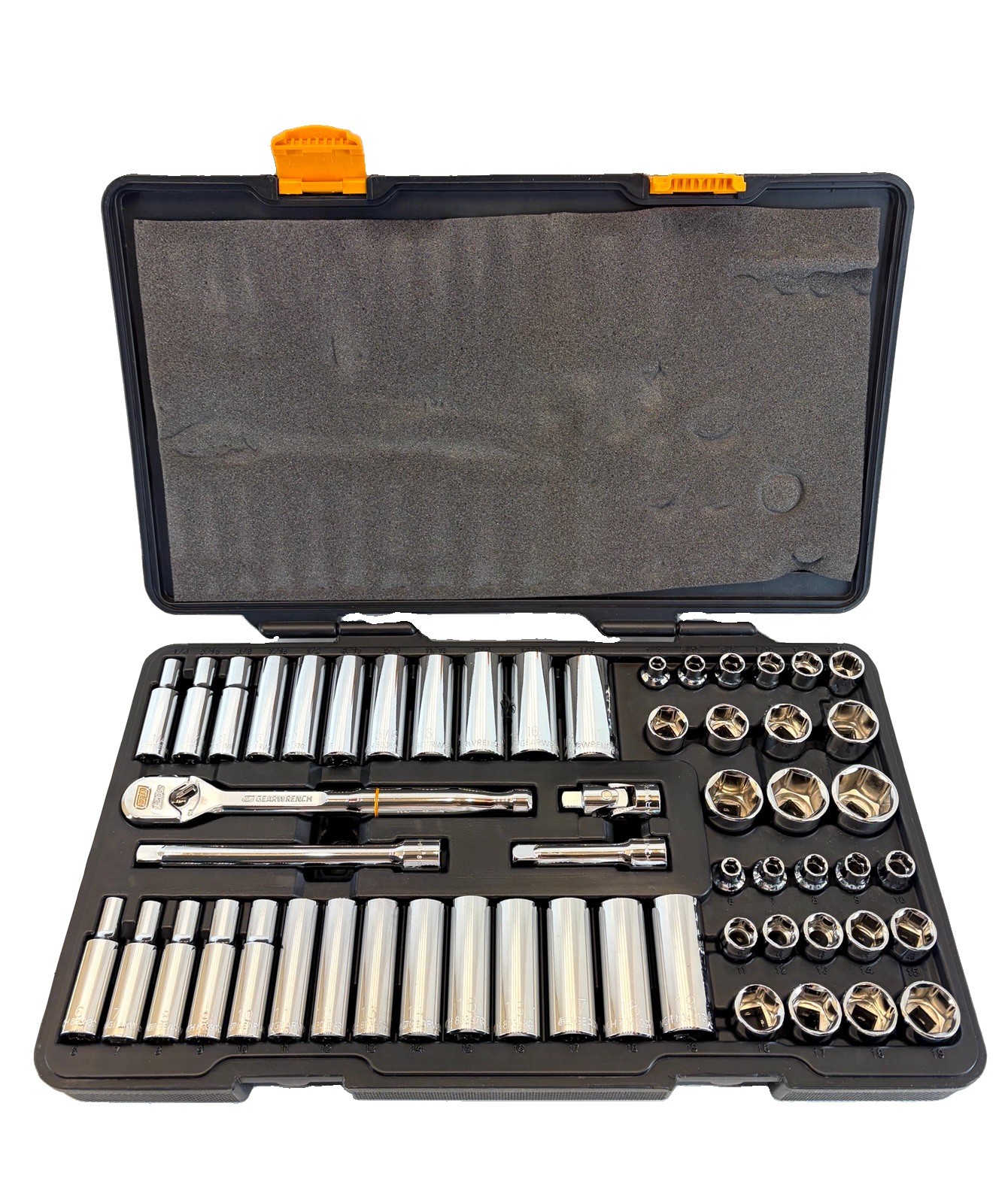 Gearwrench 120XP 56 Piece 3/8 in Drive SAE/ Metric Socket Set Model 80550P Gearwrench 120XP 56 Piece 3/8 in Drive SAE/ Metric Socket Set Model 80550P