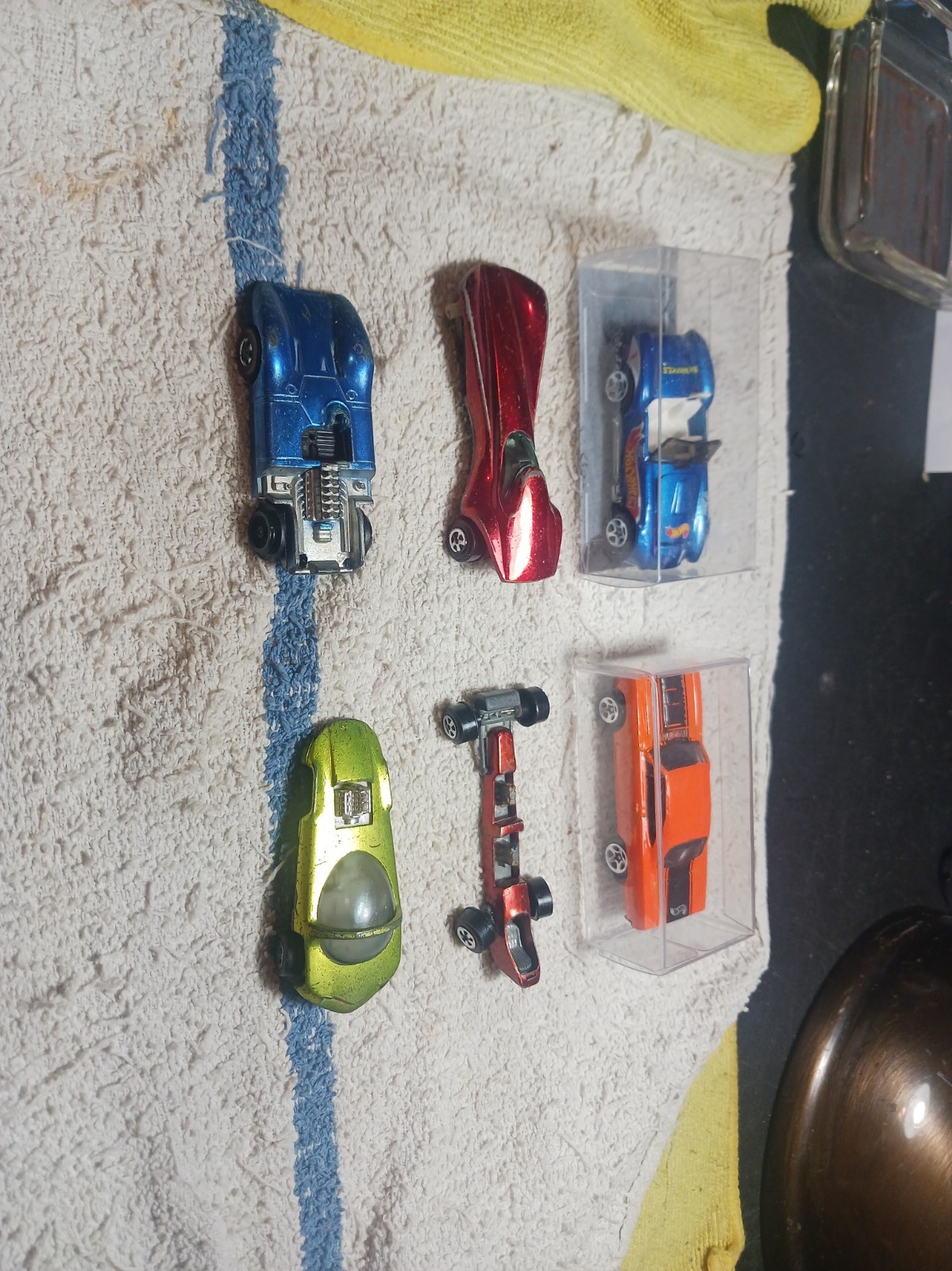 Vintage Hot Wheels Redlines 1960's (2)  Vintage JOHNNY LIGHTING (2) + 2 NEW (6)
