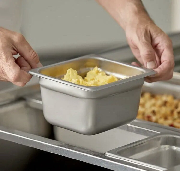 6 PACK 1/6 Size Stainless Steel Steam Prep Table Commercial Food Pan 4 6 PACK 1/6 Size Stainless Steel Steam Prep Table Commercial Food Pan 4