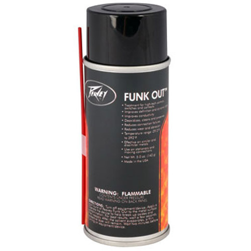 Peavey Funk Out Contact & Switch Cleaner 5 oz. Aerosol Spray Peavey Funk Out Contact & Switch Cleaner 5 oz. Aerosol Spray