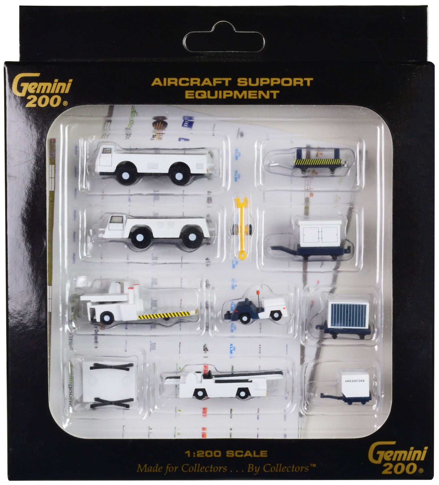 Airport Support Equipment Set of 10 pieces Series Gemini 200 by GeminiJets