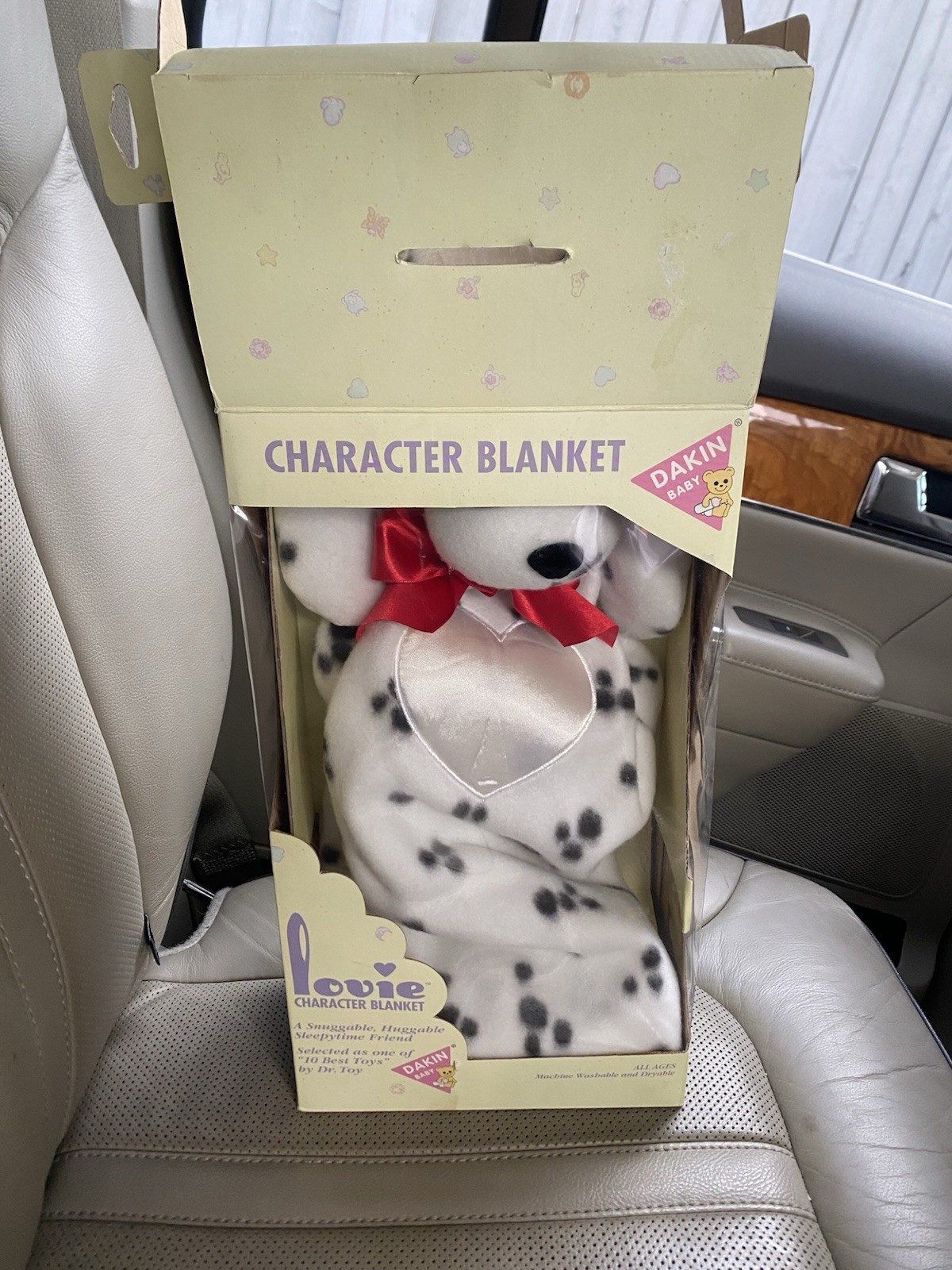 Vintage 1990s Dakin Lovie Dalmatian Dog Baby Security Blanket NIB Boxed Rare