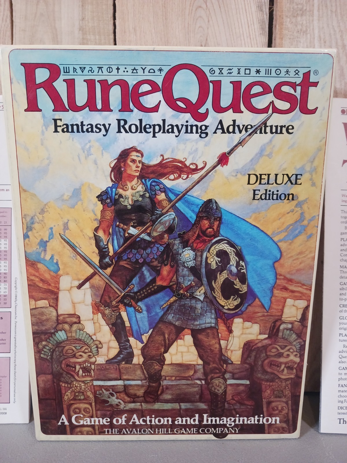 Avalon Hill RuneQuest Deluxe Edition Fantasy Roleplaying RPG Complete Avalon Hill RuneQuest Deluxe Edition Fantasy Roleplaying RPG Complete