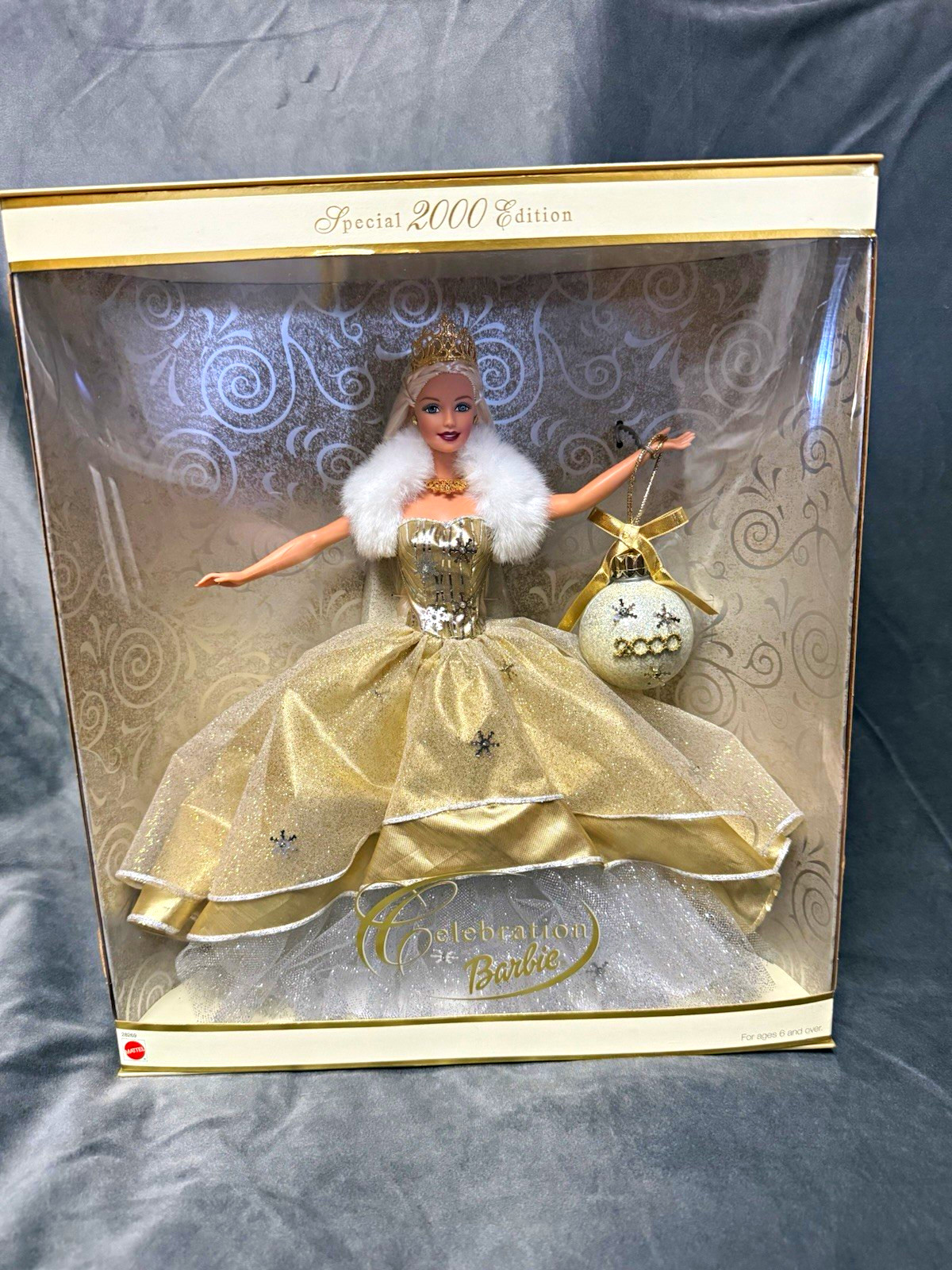 Mattel Celebration Barbie 2000 Special Edition Doll 11.5in Blonde Blue 28269