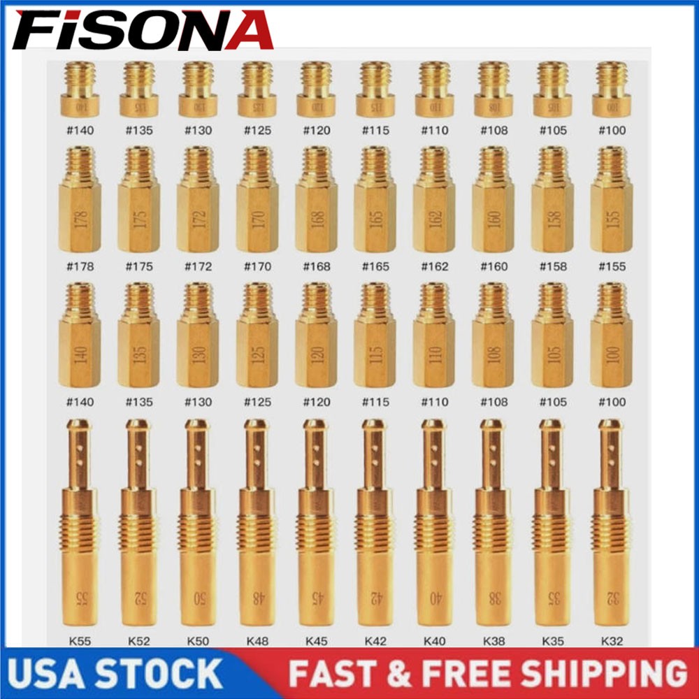 40PCS Carburetor Main Jet Kit Set Slow/Pilot Jet for PWK KEIHIN OKO CVK