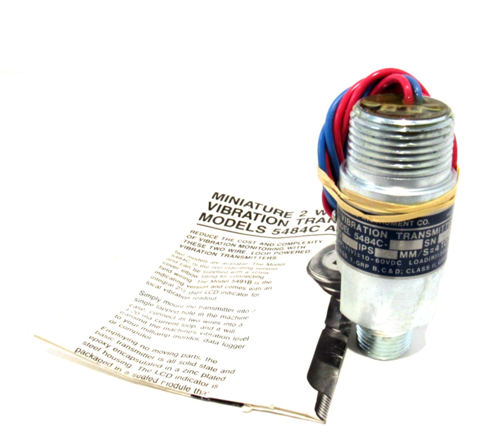 NEW METRIX 5484C-021 VIBRATION TRANSMITTER 5484C021 NEW METRIX 5484C-021 VIBRATION TRANSMITTER 5484C021
