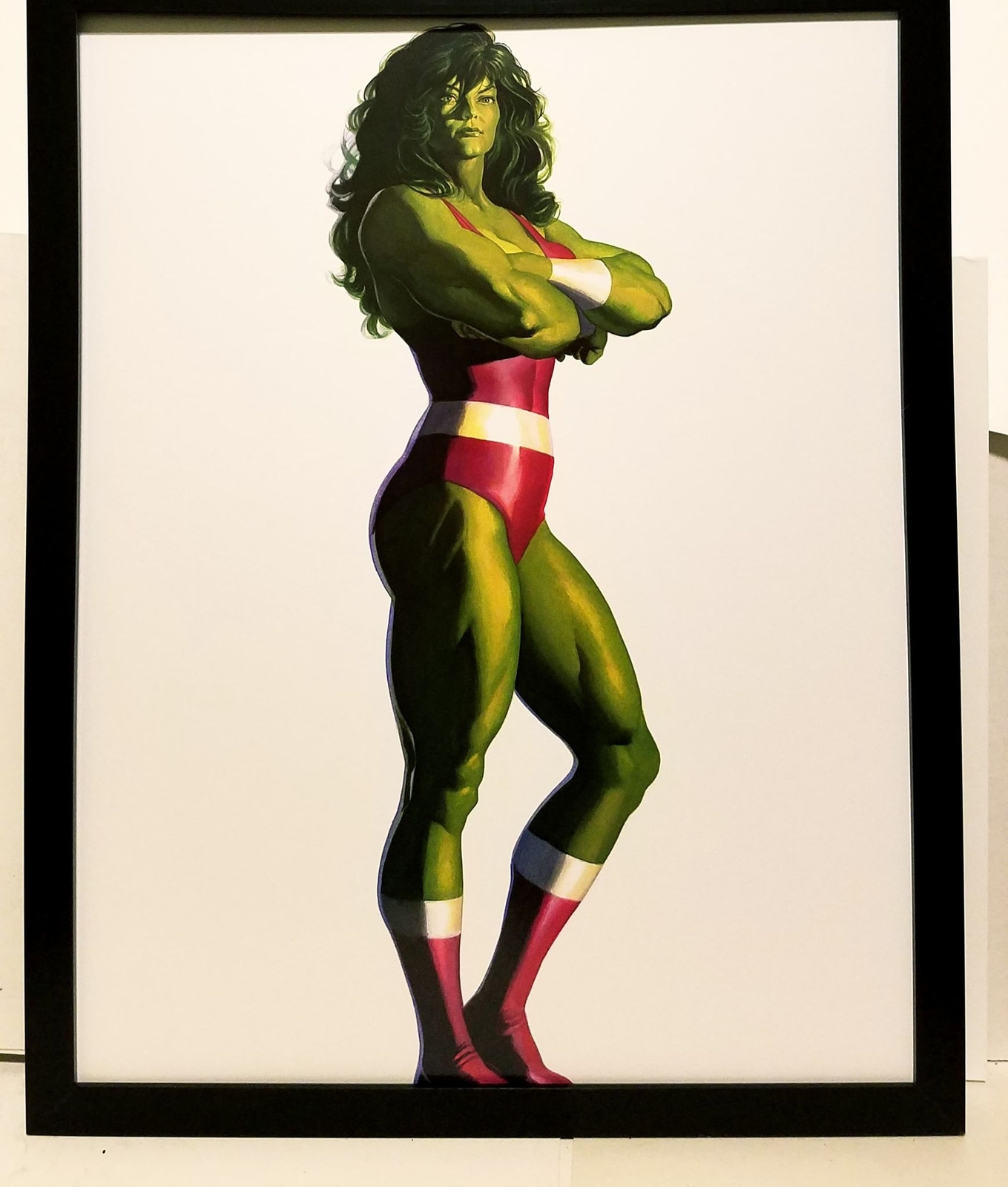 Savage She-Hulk Timeless by Alex Ross FRAMED 11x14 Art Print Marvel Comics Poste