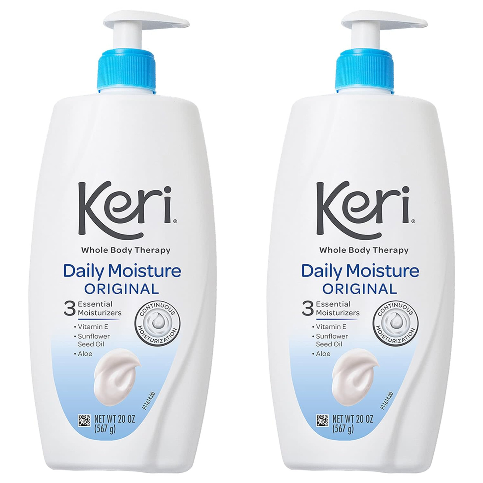 Keri Whole Body Therapy Daily Moisture Original Lotion 2 x 20 oz