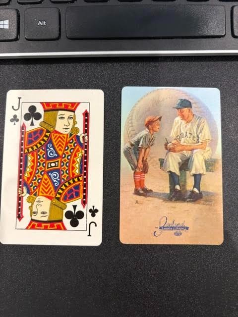 1953 Honus Wagner BROWN & BIGELOW Playing Card JACK OF CLUBS NM