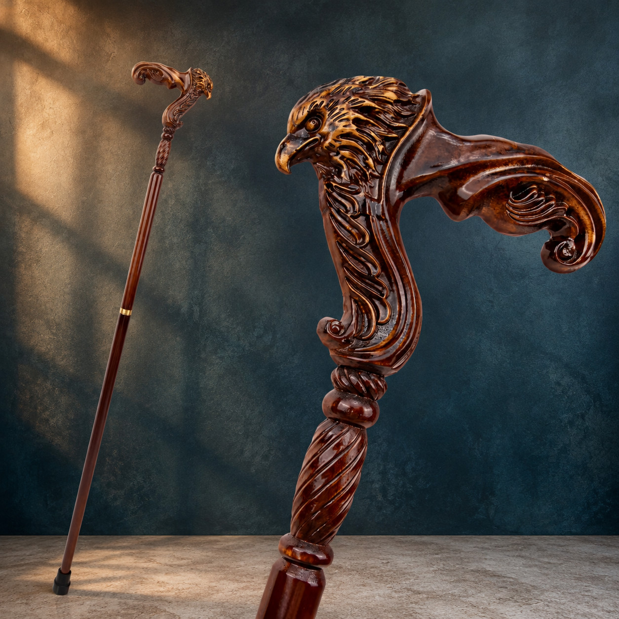 LUXURY EAGLE HEAD WALKING CANE 38\