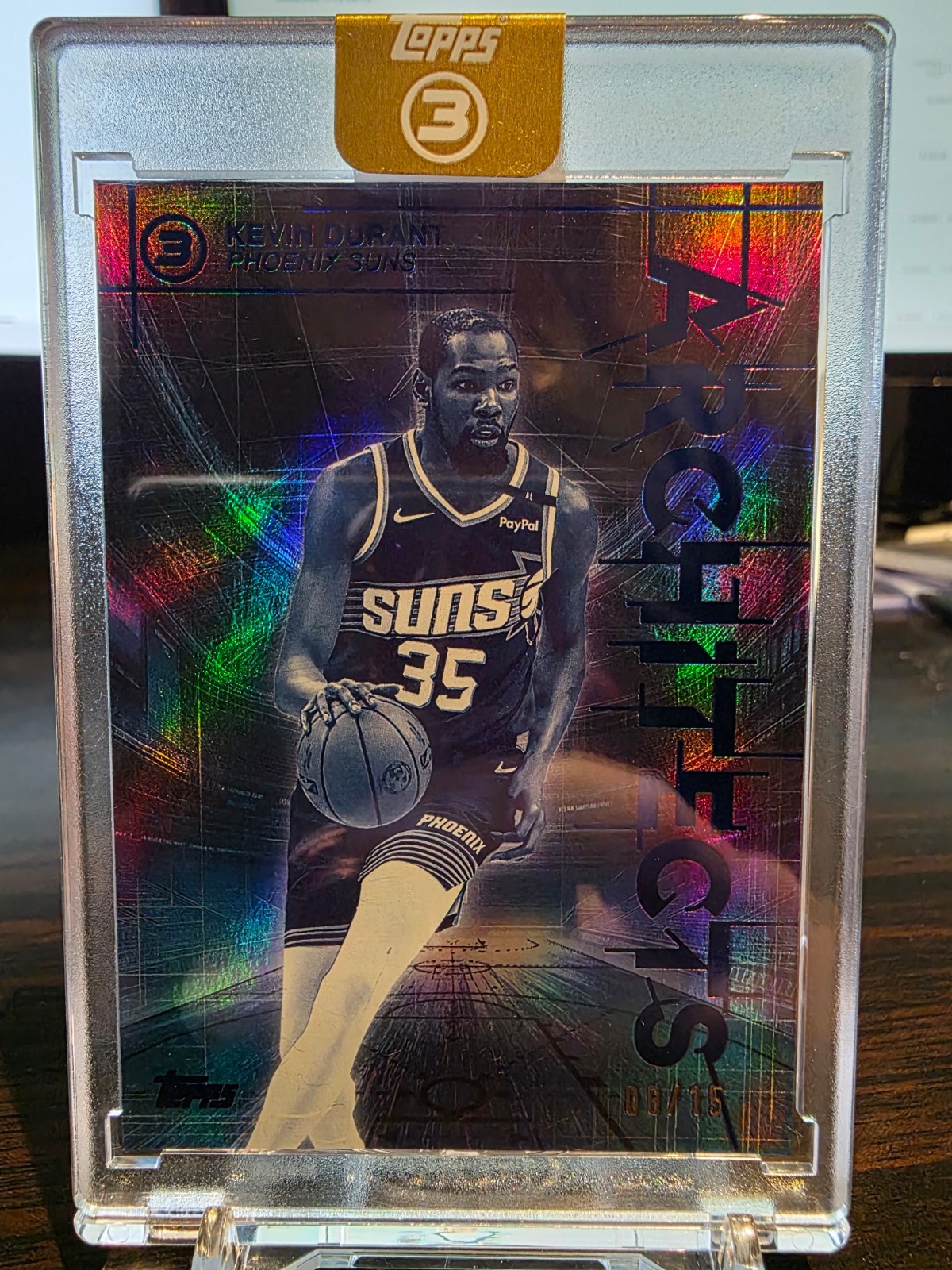 👀🧐💎 2025-26 Topps Three 3 3️⃣📐 Architects Blue 🏗️🏭 Kevin Durant /15 ⏱️🛒⌛