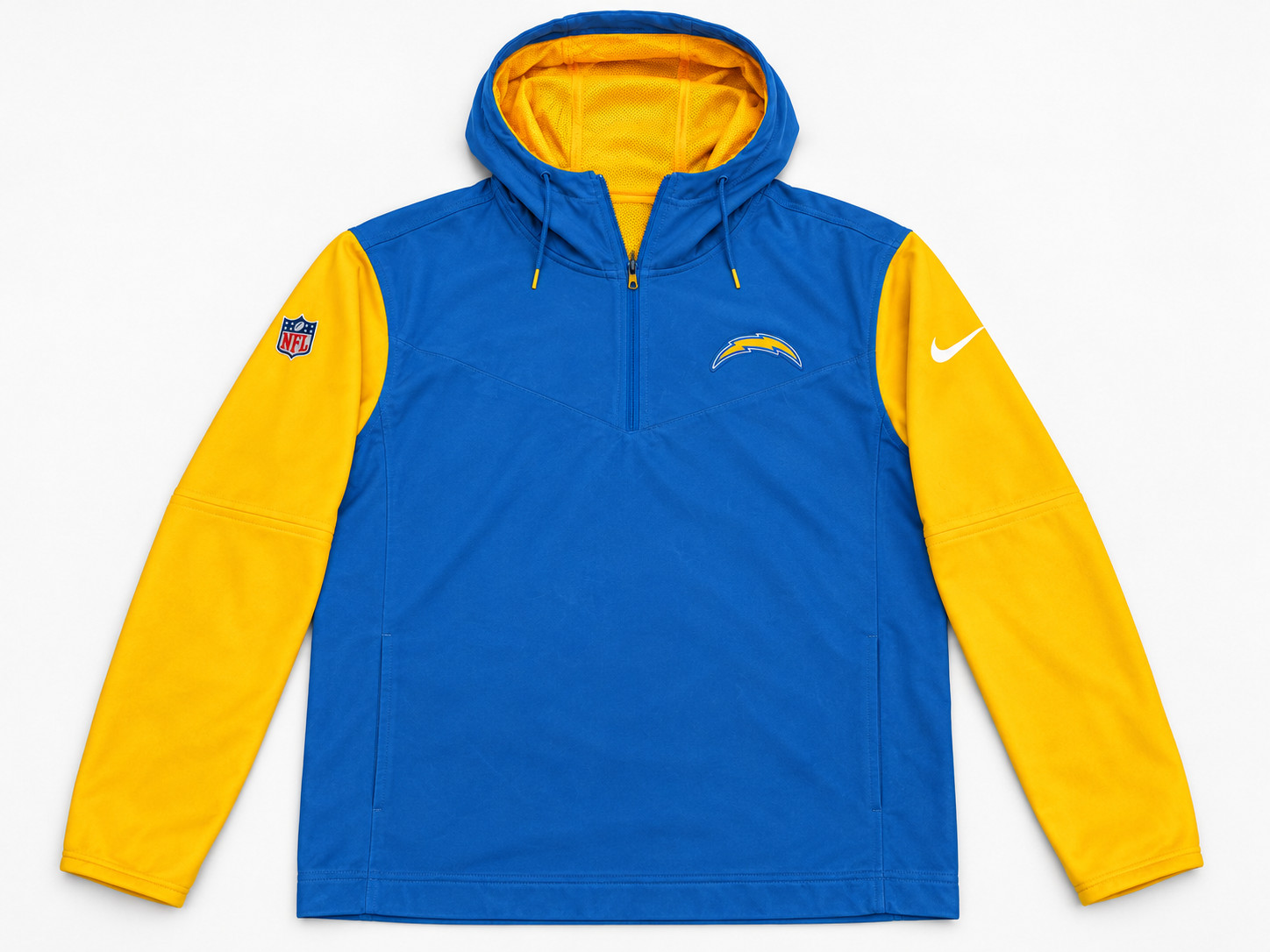 Nike Los Angeles Chargers NFL blue/gold pullover hoodie/jacket Nike Los Angeles Chargers NFL blue/gold pullover hoodie/jacket