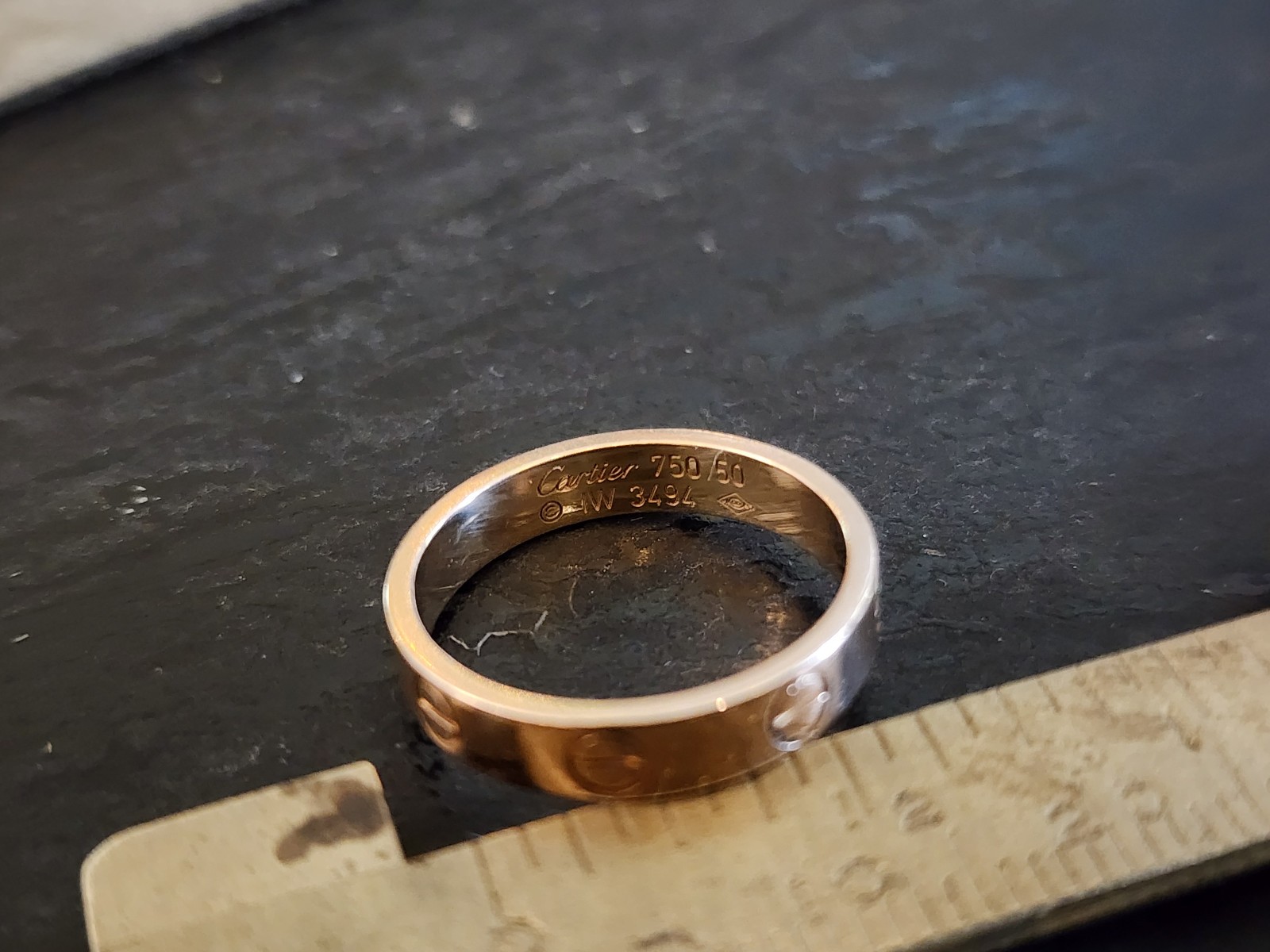 Cartier Mini Love Ring K18 750 Rose Gold #50 US5.25 Authentic Excellent