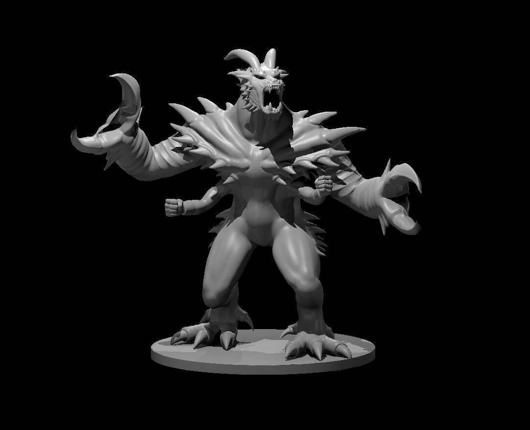 Demon Glabrezu Mini - DND - Pathfinder - Dungeons & Dragons - RPG - Tabletop - m