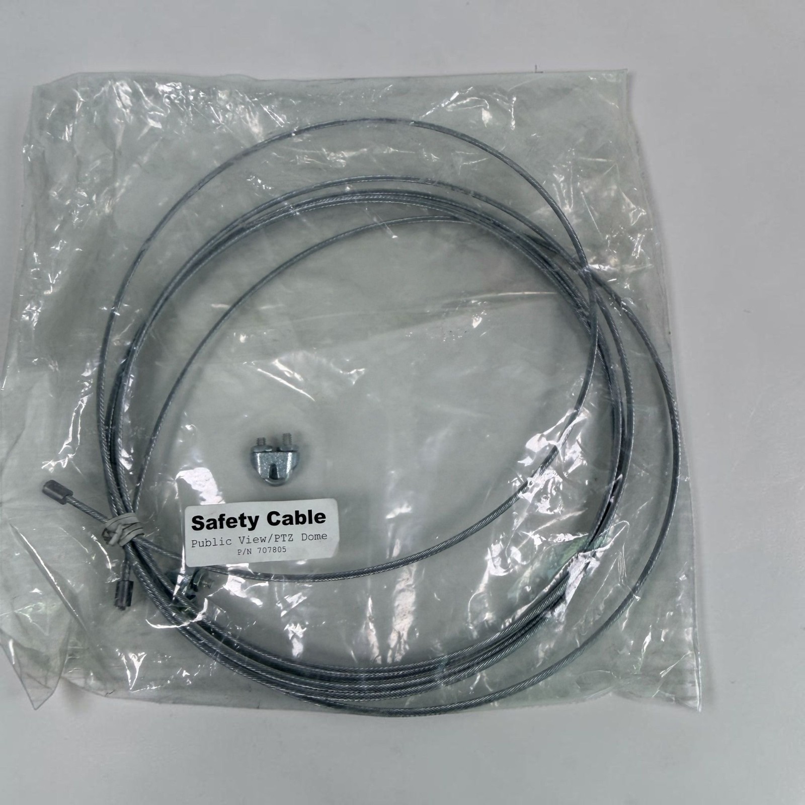 Public View / PTZ Dome Camera Safety Cable P/N 707805 Steel New In Package