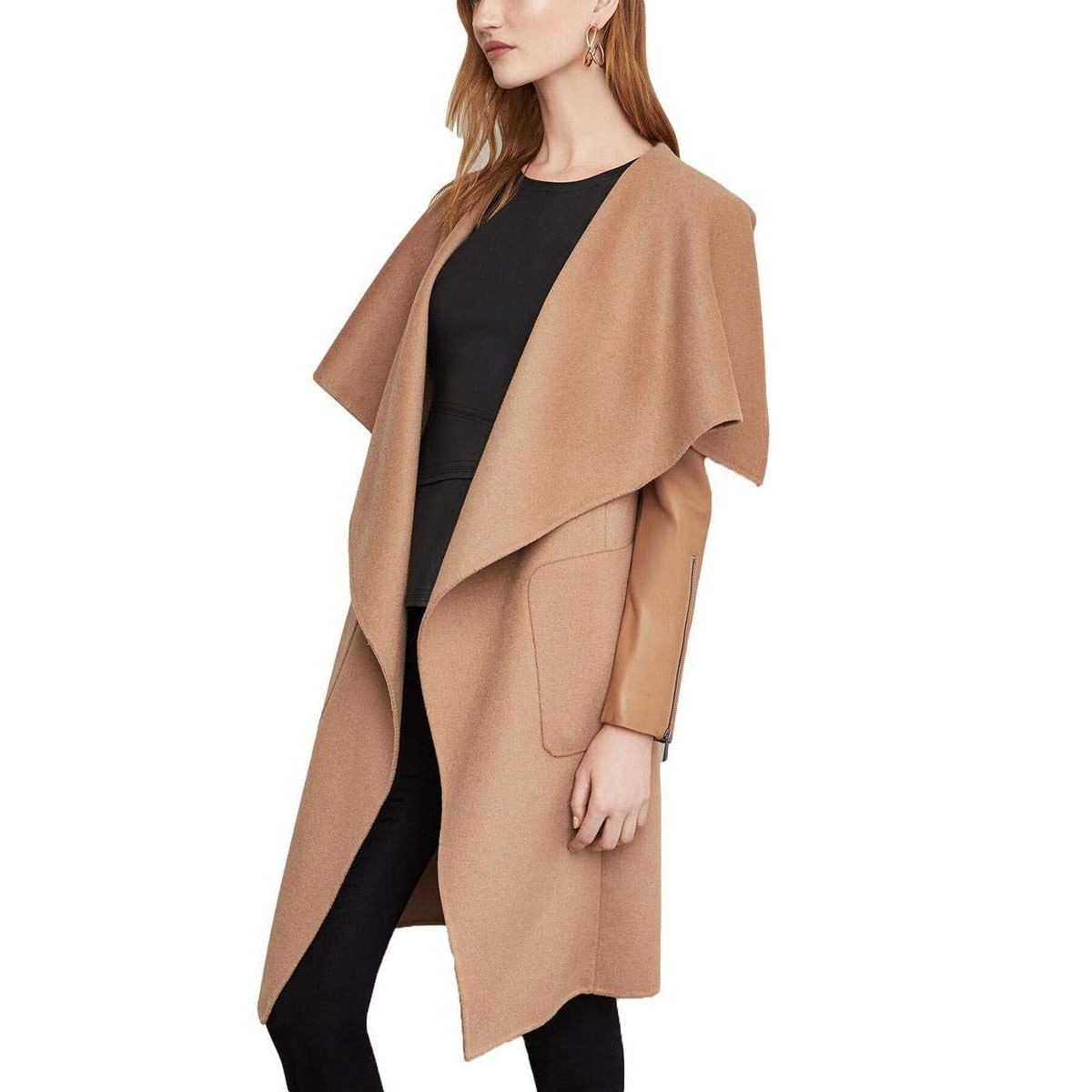 BCBGMAXAZRIA Women's Draped Front Wool Coat on Sale $99 LIMITED TIME ONLY BCBGMAXAZRIA Women's Draped Front Wool Coat on Sale $99 LIMITED TIME ONLY