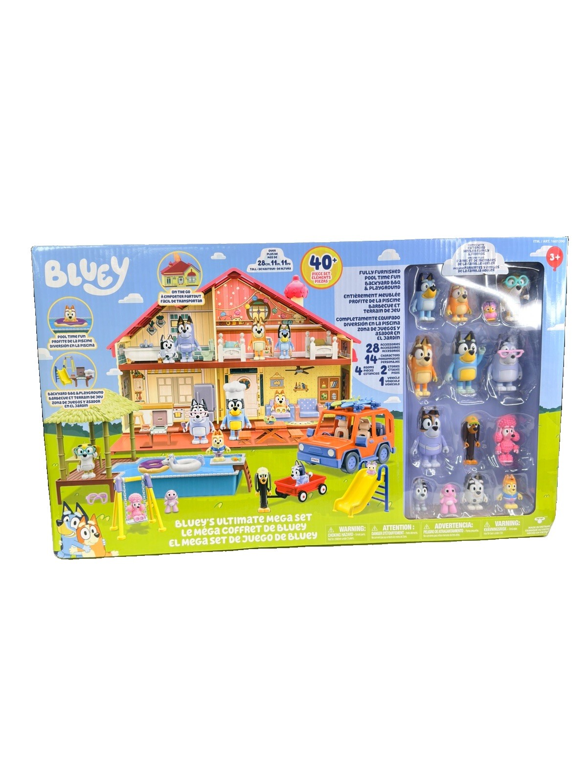 Bluey’s Ultimate Mega Play Set 40+ Piece Moose Enterprise NEW 