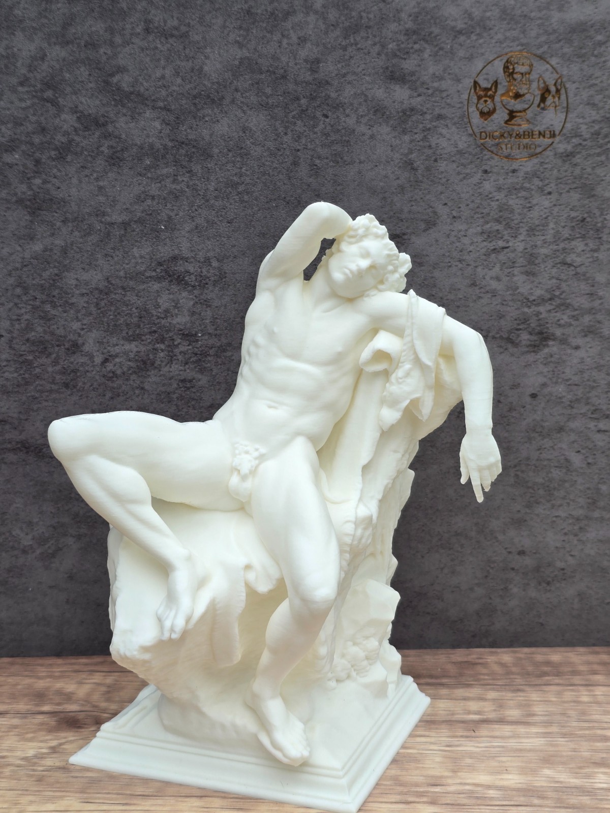 Barberini Faun Sleeping Satyr Statue Classical Greek Sculpture Art