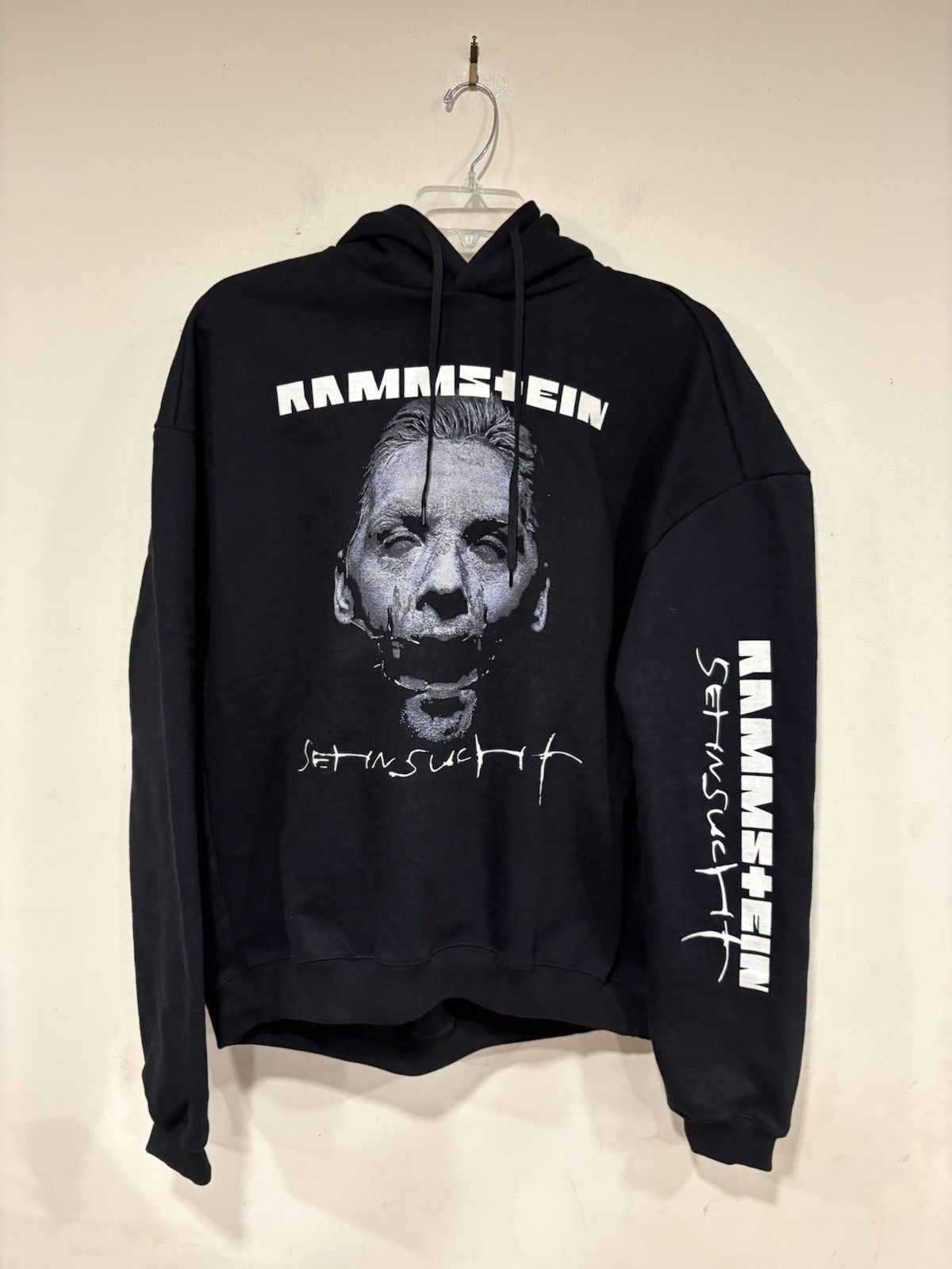 VETEMENTS x Rammstein Sehnsucht Oversized Hoodie Pullover  Size M Black AW18