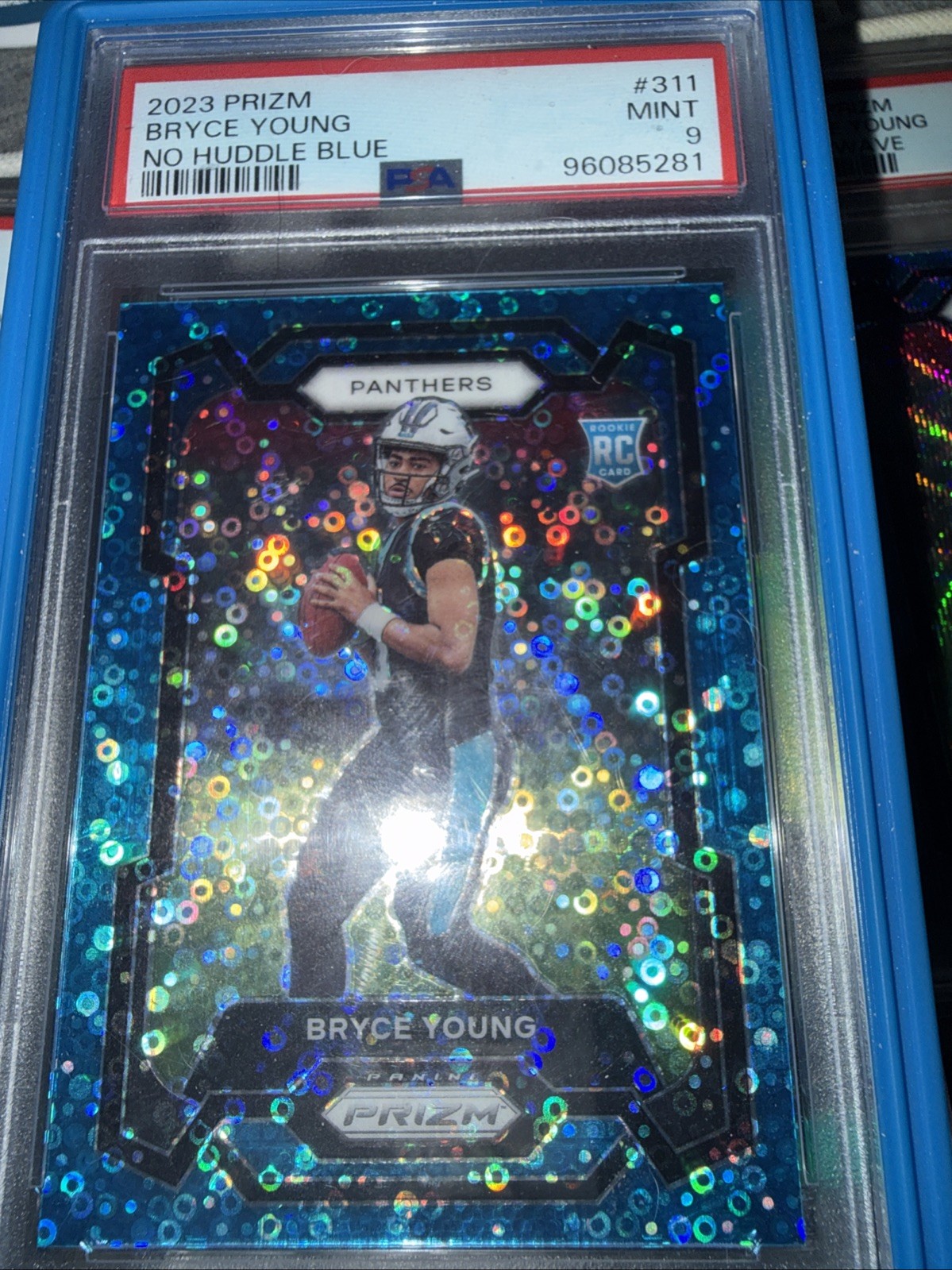 2023 Panini Prizm - Rookies Bryce Young #311 No Huddle Blue Prizm /95 (RC) 2023 Panini Prizm - Rookies Bryce Young #311 No Huddle Blue Prizm /95 (RC)