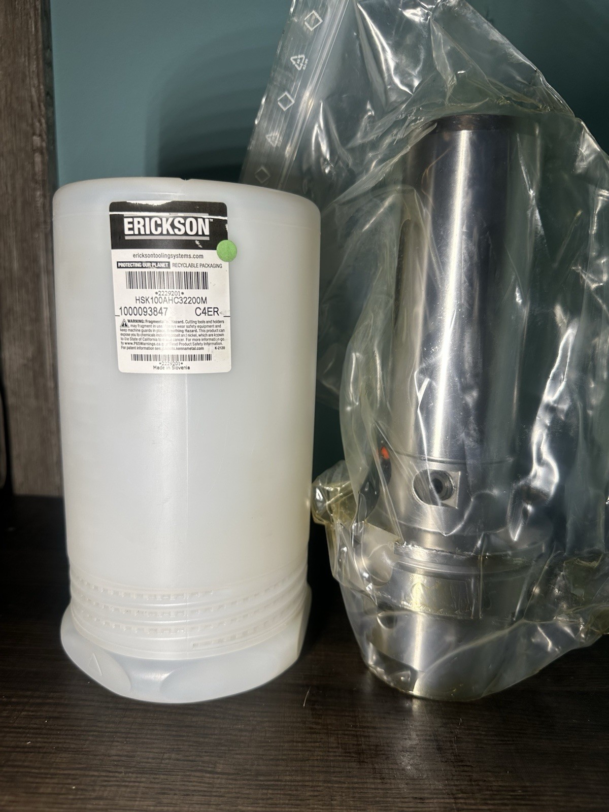Erickson HSK100AHC32200M HSK100A 32mm Hydraulic Chuck 200mm 2229201 NEW