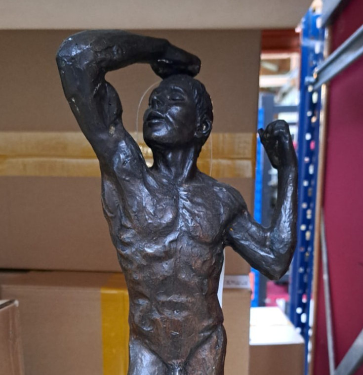 Adam Bronze Statue Auguste Rodin Sculpture Marble Vintage Man Decor Art Home