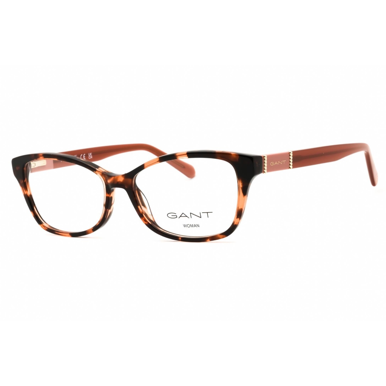 Gant Women\'s Eyeglasses Coloured Havana Rectangular Full Rim Frame GA4136 055