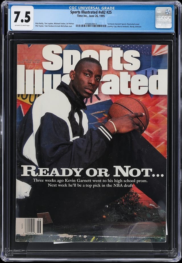 Sports Illustrated June 26 1995 - Kevin Garnett 1st Cover - CGC 7.5
