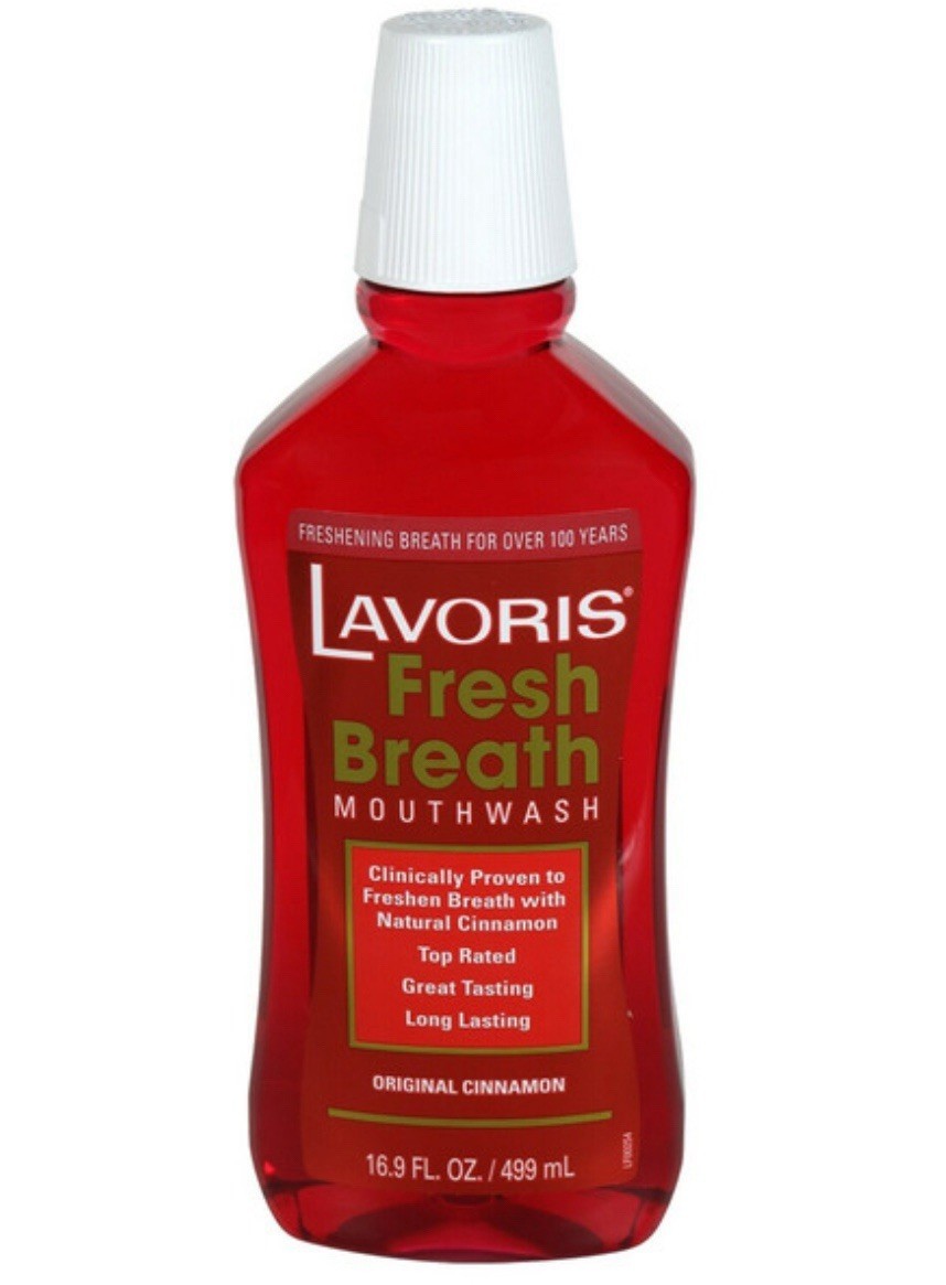 12x Lavoris Fresh Breath Original Cinnamon Mouthwash - 16.9oz