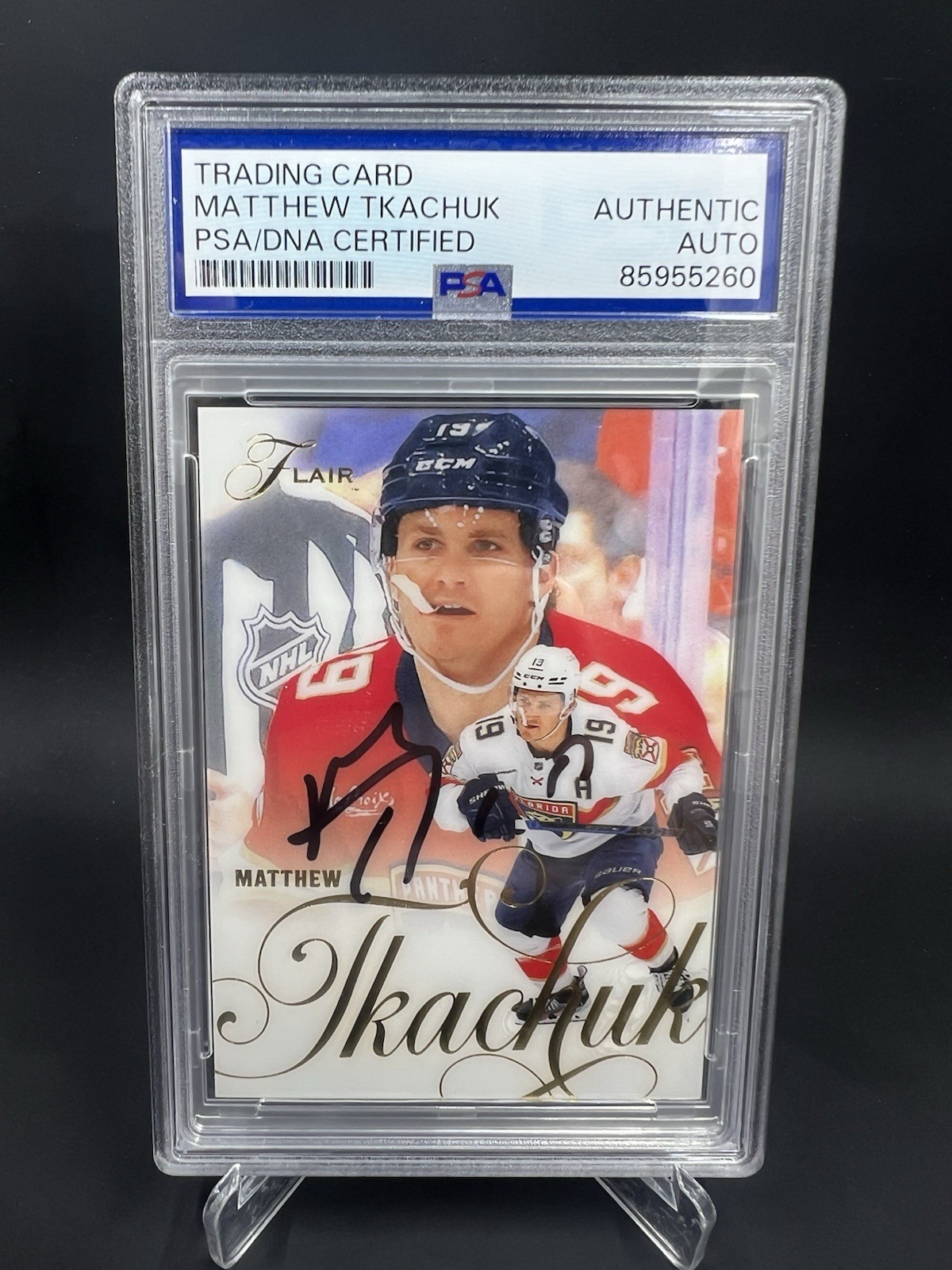 Matthew Tkachuk Signed 2025-26 Flair IP Auto PSA/DNA Florida Panthers