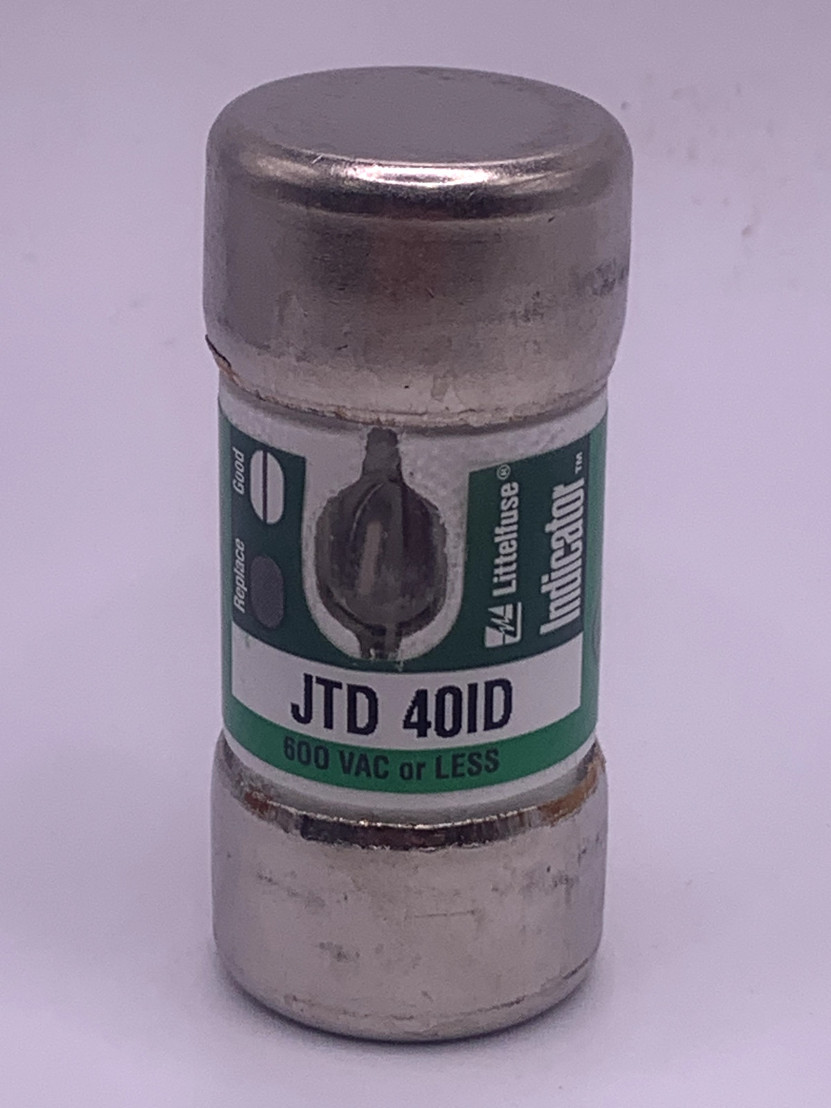 Littelfuse JTD040ID Class J Fuse, Time Delay, 40A, 600V with Indicator I.R.200KA