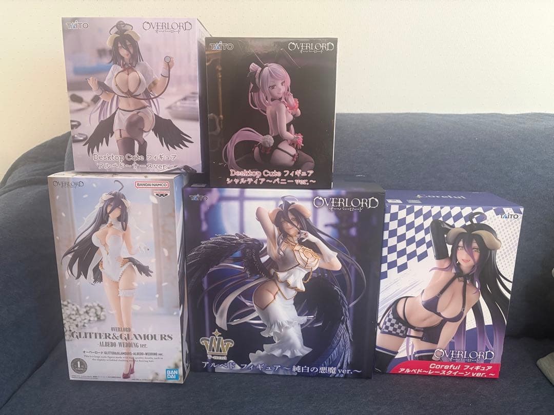 Overlord Prize Figure Set of 5 Collectible Anime Figures Fully Functional Japan