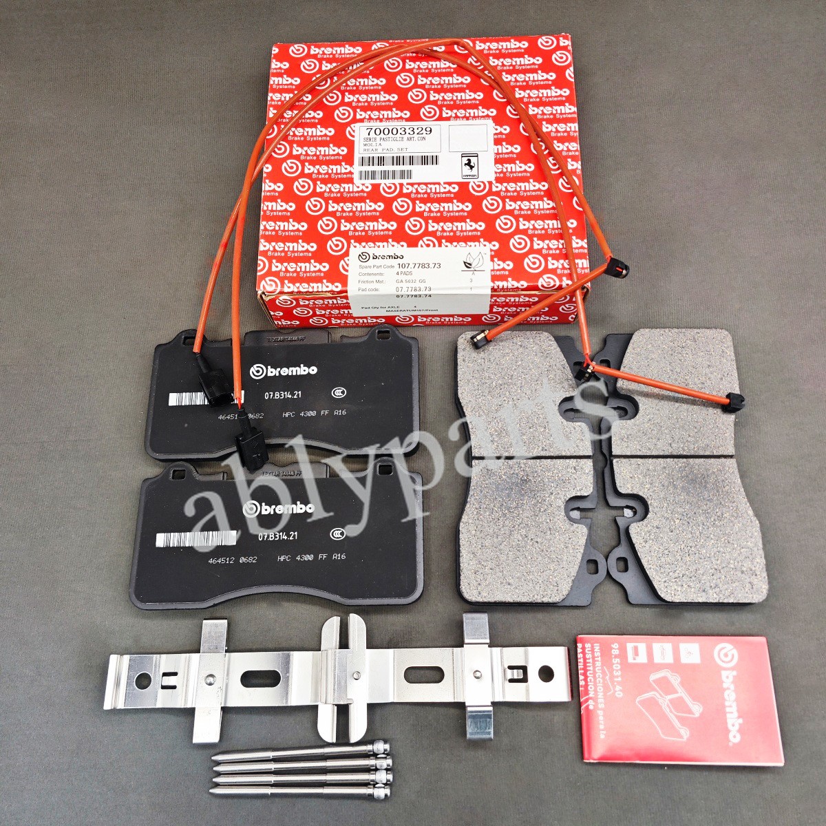 NEW Front Brake Pad Kit for Ferrari California T,Portofino,Roma 70003329 NEW Front Brake Pad Kit for Ferrari California T,Portofino,Roma 70003329