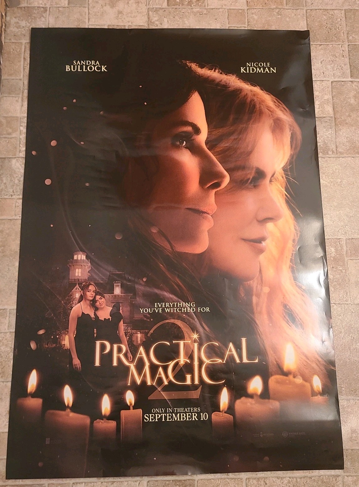 Practical Magic 2 Original Movie Poster 27x40 Sandra Bullock Nicole Kidman D/S
