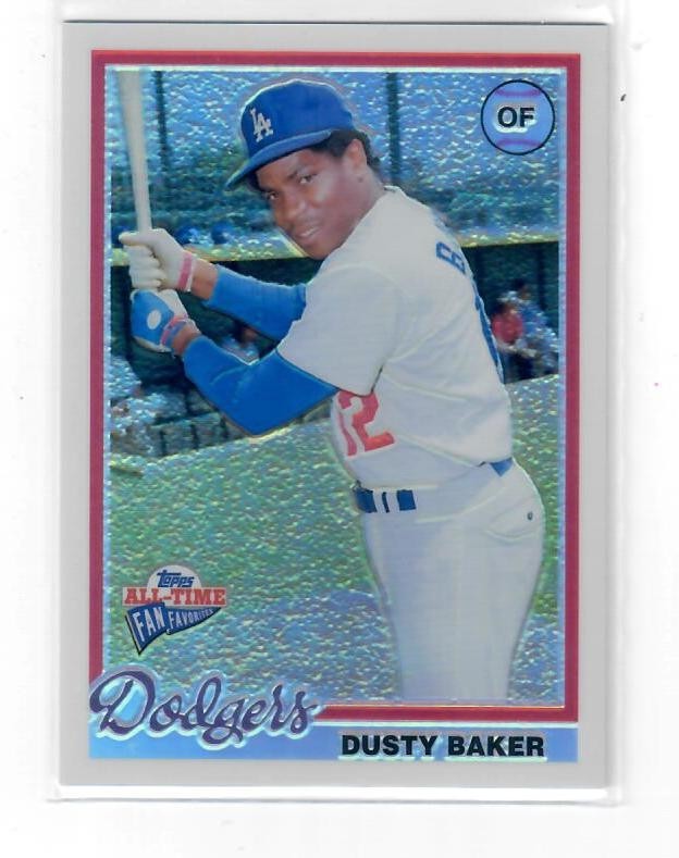 Dusty Baker Refractor #214/299 2005 Topps All-Time Fan Favorites Dodgers Dusty Baker Refractor #214/299 2005 Topps All-Time Fan Favorites Dodgers