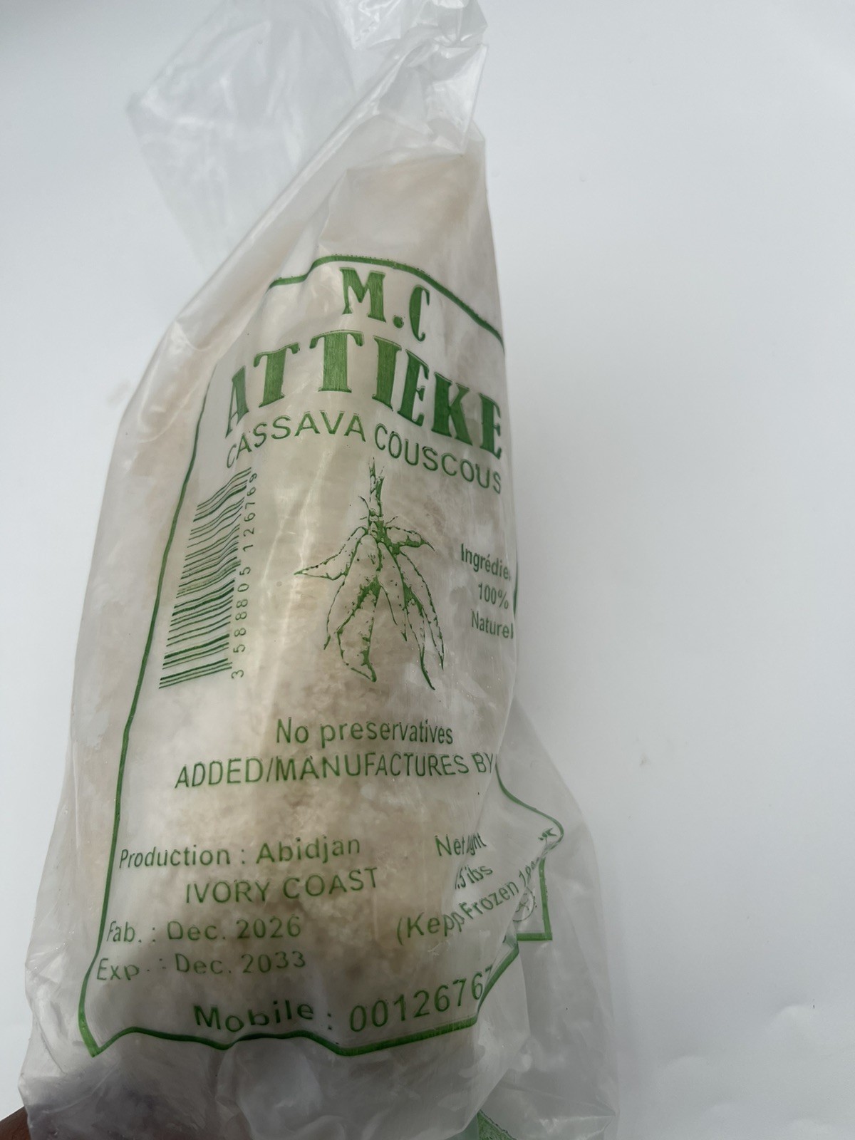 (Attieke Natural Cassava ) 1.5lb (Attieke Natural Cassava ) 1.5lb