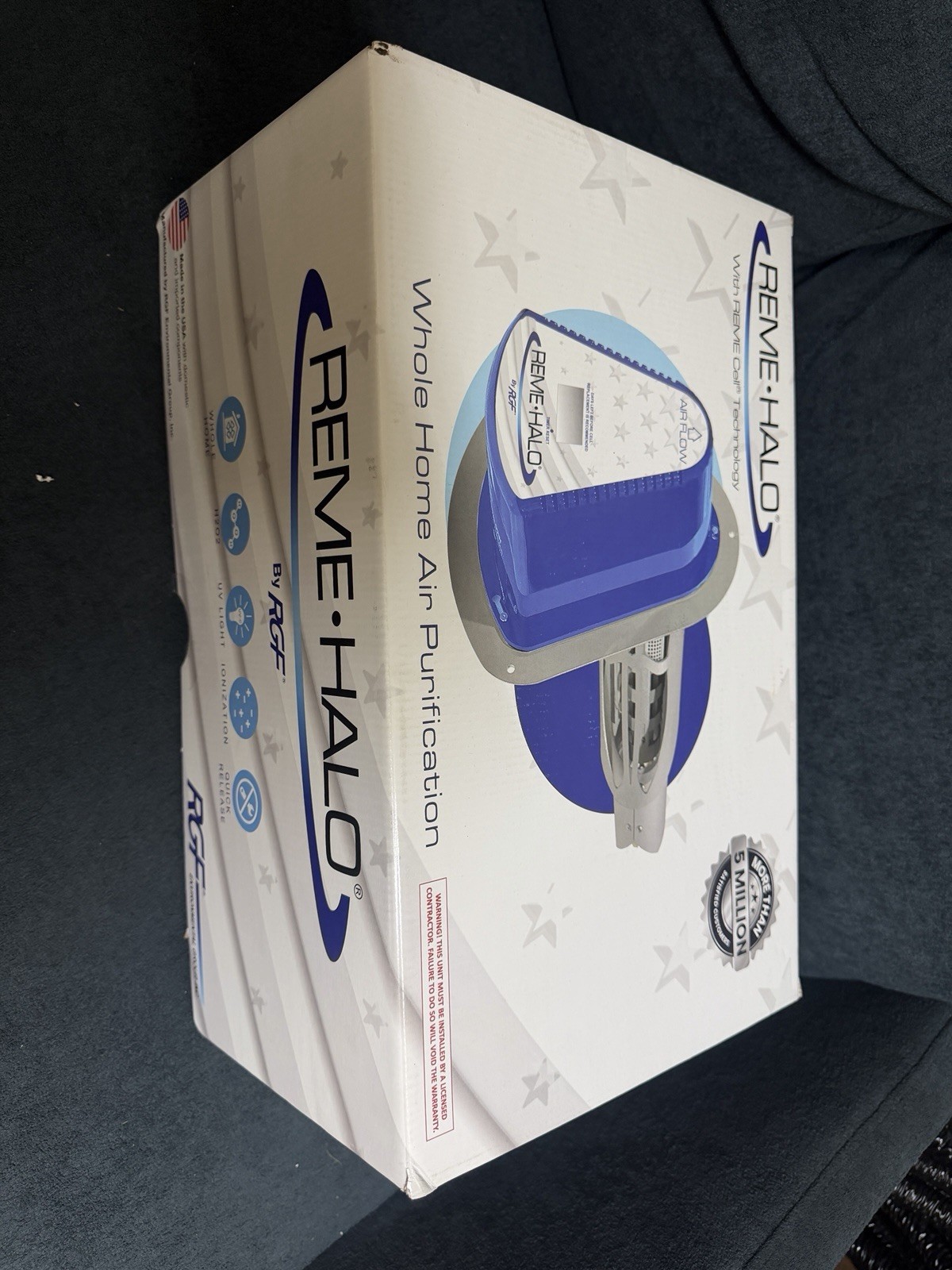 RGF REME-HALO Whole Home In-Duct Air Purifier Brand New Sealed RGF REME-HALO Whole Home In-Duct Air Purifier Brand New Sealed