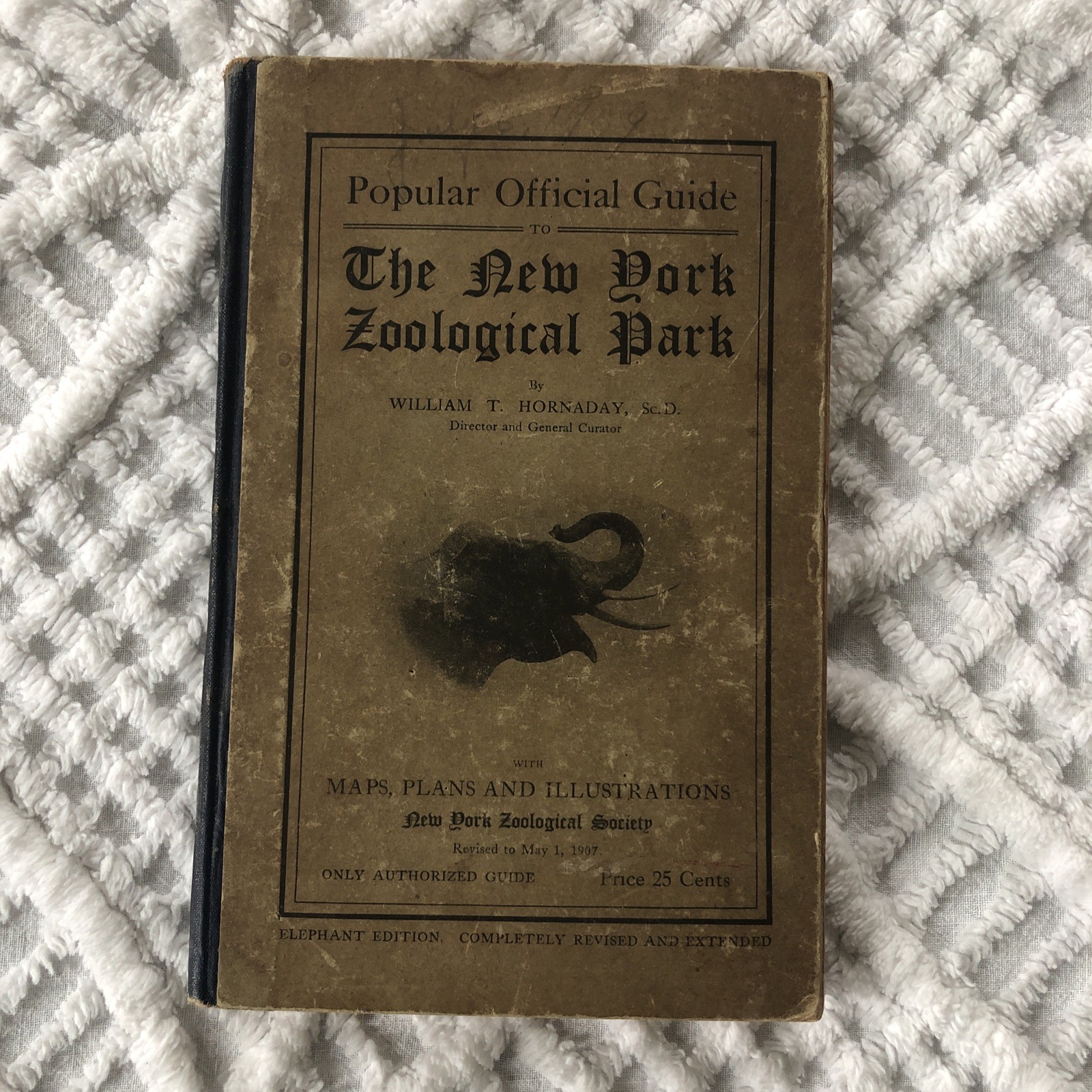 New York Zoological Park Popular Official Guide Maps Illustrations 1907 HC