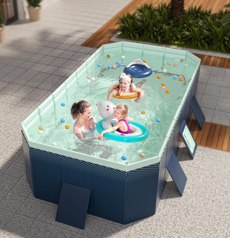 For Kids & Adults Foldable Summer Swimming Pool Garden Outdoor Non-Inflatable