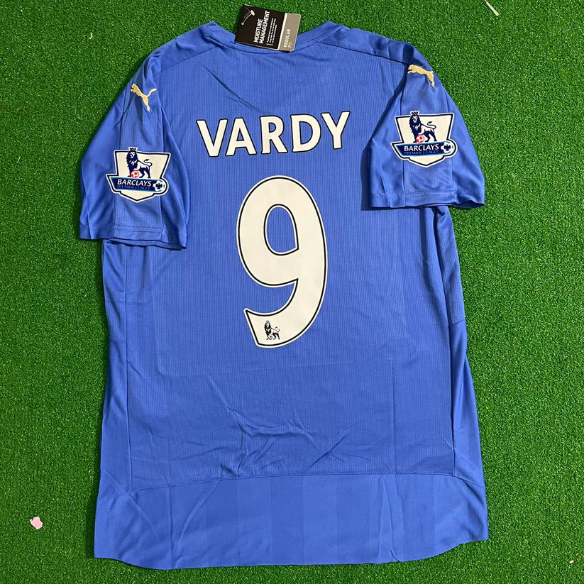 Vardy 9 2016 2017 Leicester city Home Jersey Mens Size XL Football Soccer